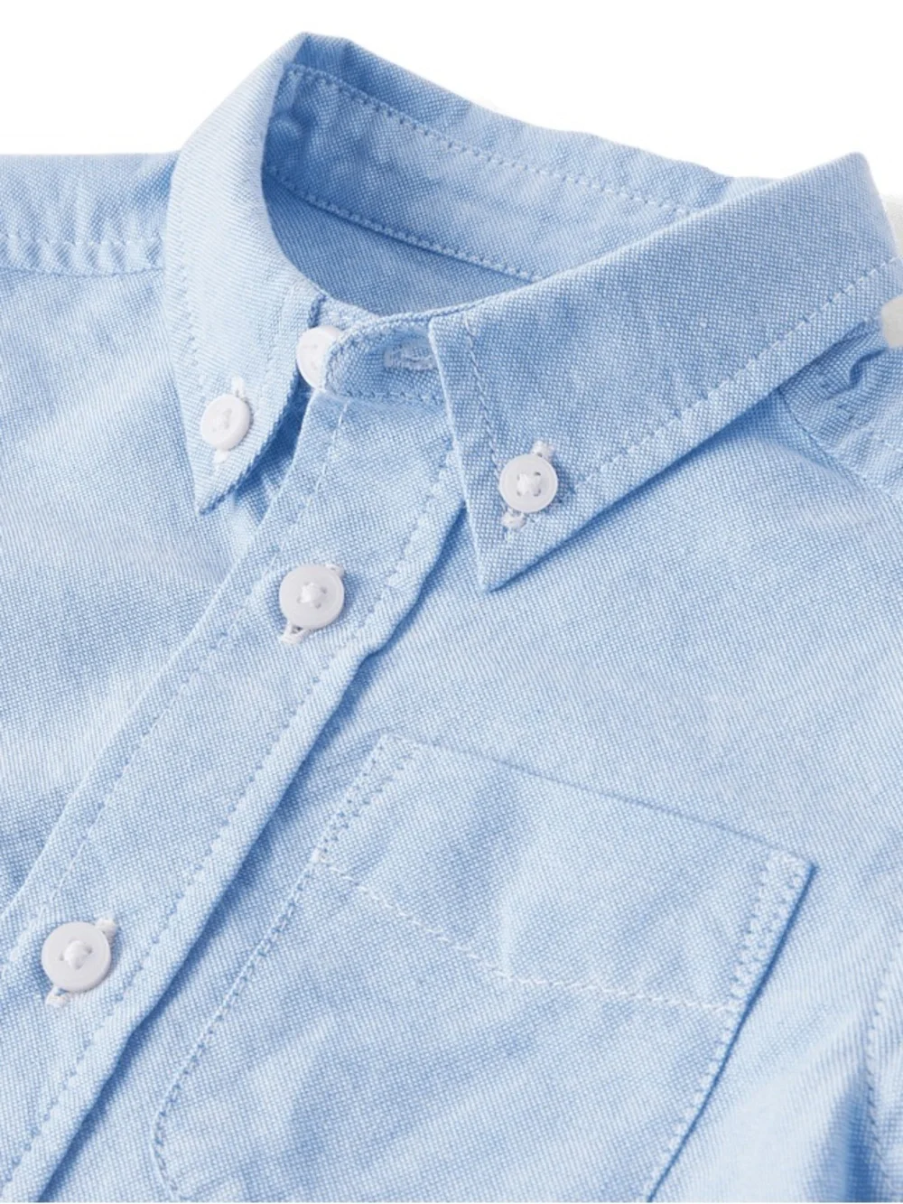 The Children's Place Light Blue Short-Sleeve Button-Down Shirt